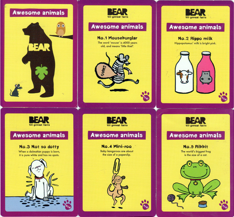 Yoyo Bear Facts Cards Gallery