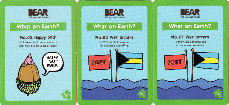 Yoyo Bear Facts Card Variant 62/67