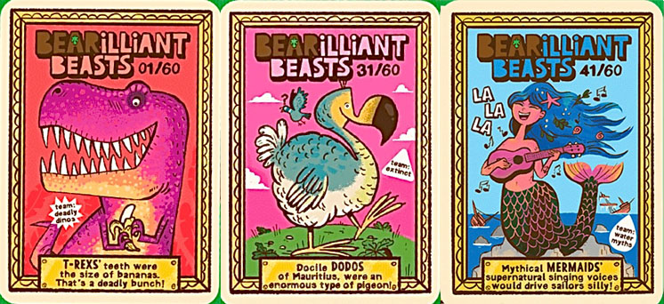 Yoyo Bearilliant Beasts cards