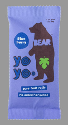 Bear's Blueberry Yoyo Fruit Roll