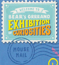 Yoyo Bear Mouse Mail Stamp and Postmark