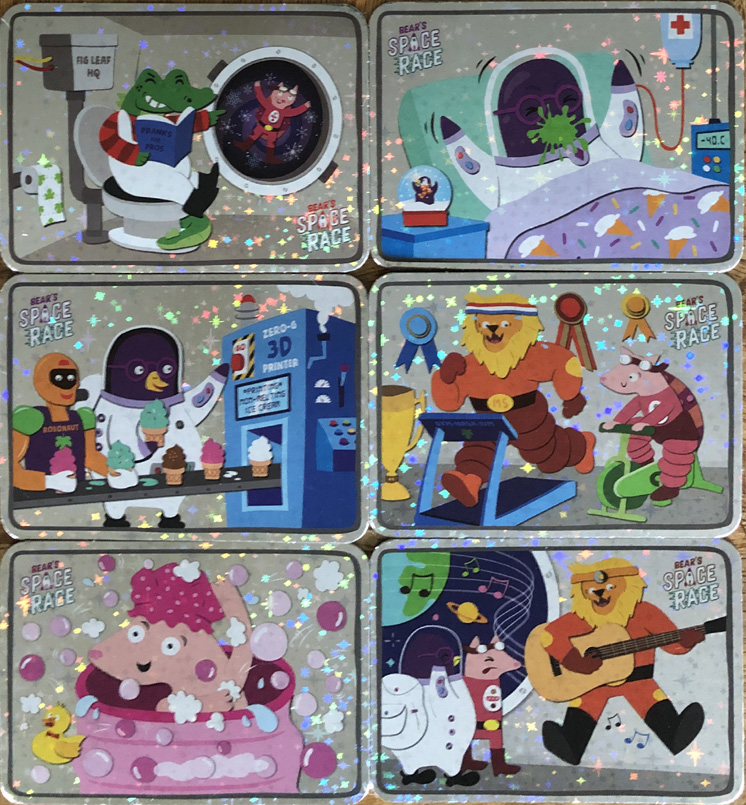 Yoyo Bear Space Race Cards Gallery